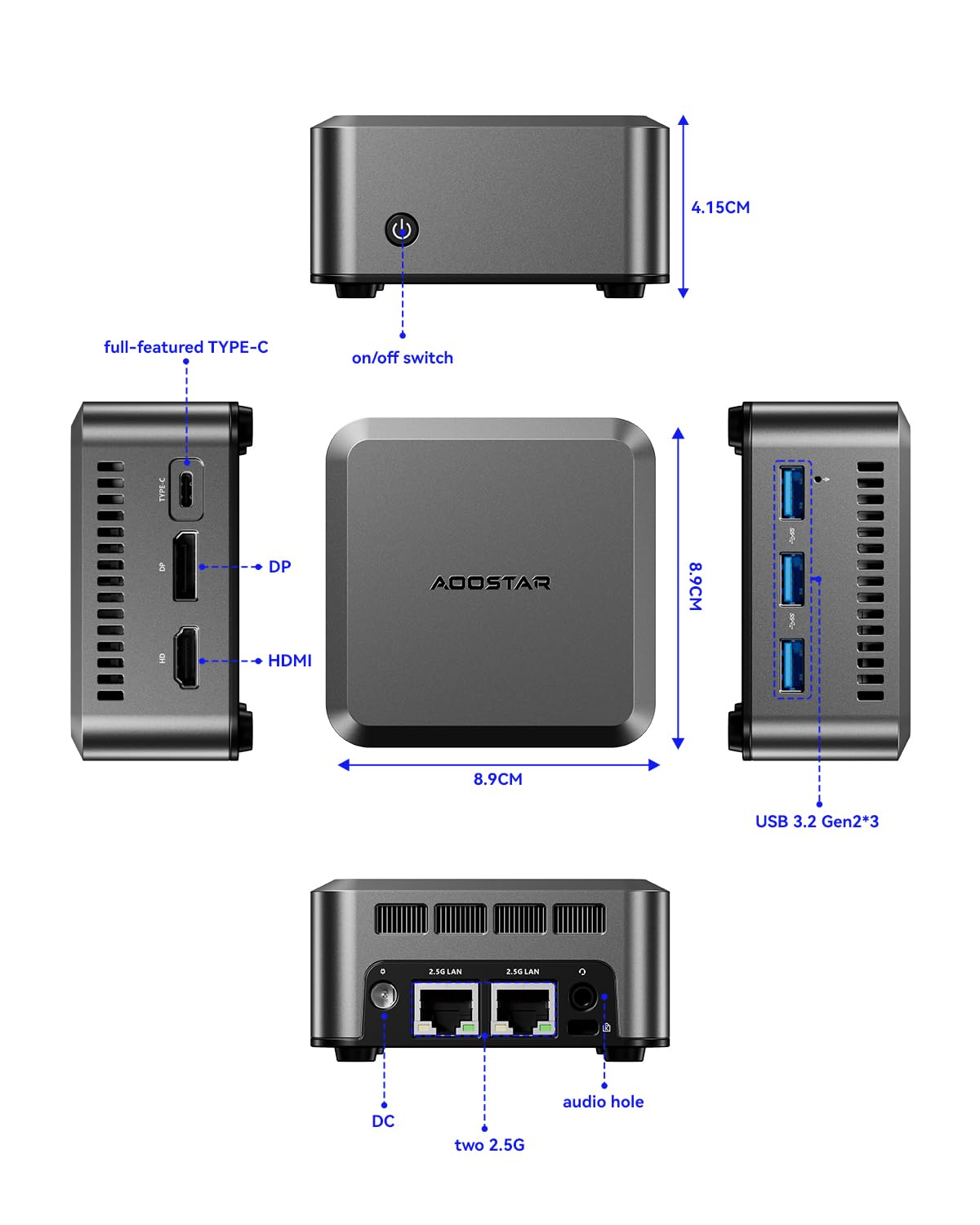 AOOSTAR N1Pro Mini PC Intel N150 Twin Lake(beat n95/n100,up to 3.6
